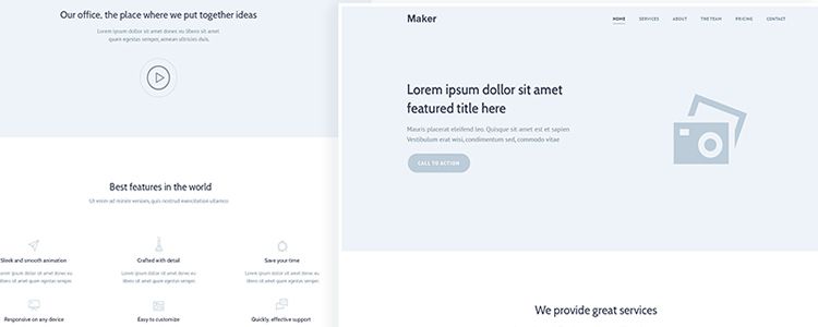 Wireframe Landing Page Template