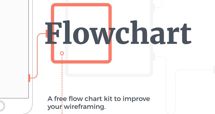 Mobile Wireframing Kit Flowchart Kit sketch ux flowchart userflow development free wireframe kit template UI design