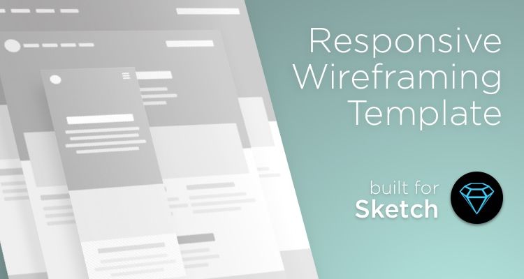 Responsive sketch web design development free wireframe kit template UI design