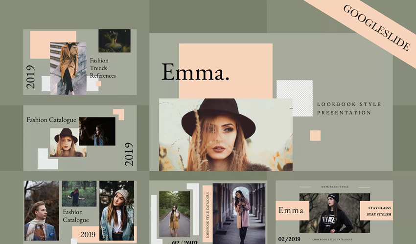 emma google slides theme presentation template