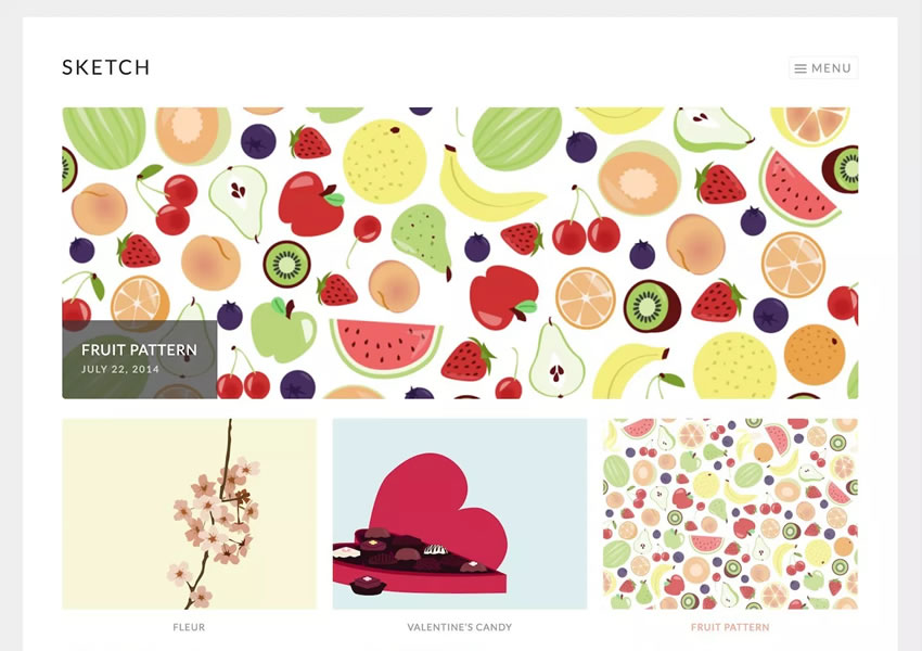 Sketch free wordpress theme wp responsive creative designer agency portfolio camera