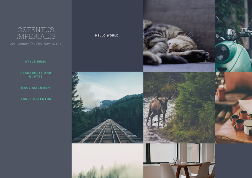Ostentus free wordpress theme wp responsive creative designer agency portfolio camera