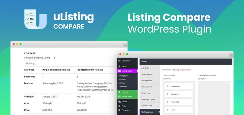 uListing Compare addon.