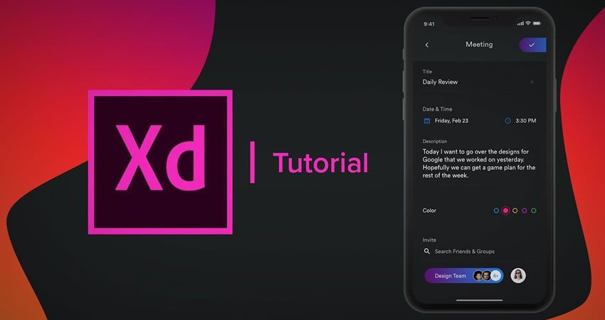 Create a Social Media App adobe xd tutorial
