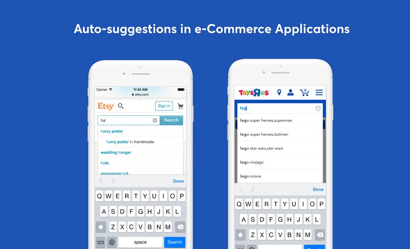 Search with auto-suggestion