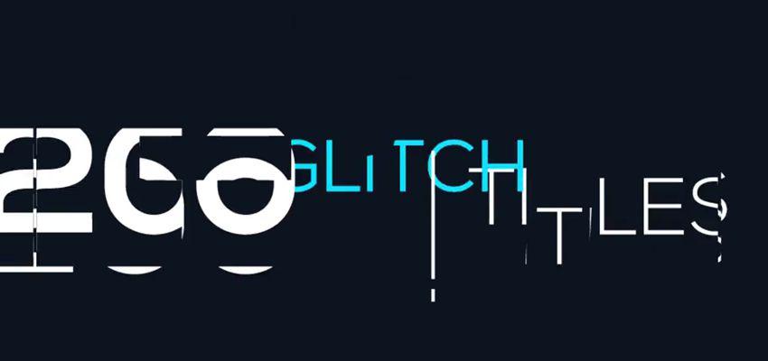 Minimal Glitch Titles Pack