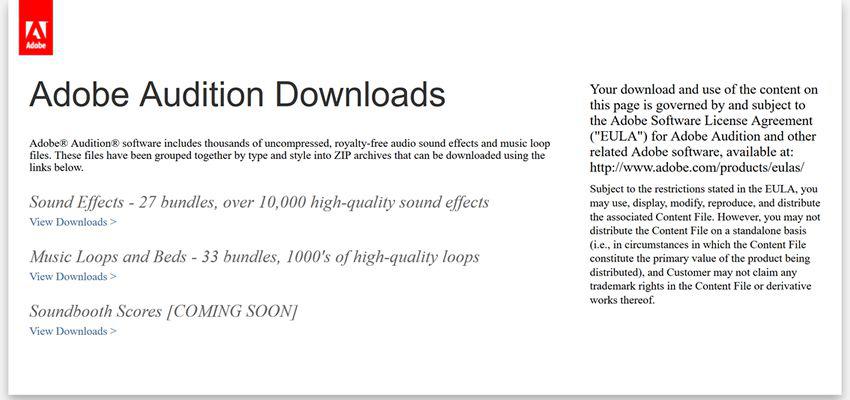 Adobe Audition Downloads