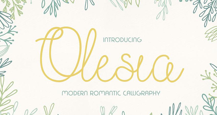 Free Olesia Font