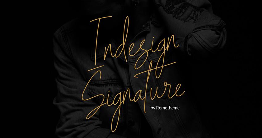 Free Indesign Signature Script Font