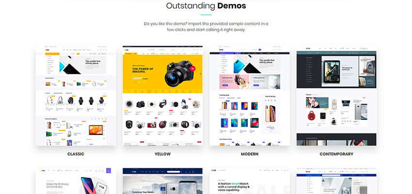 eLab Demo Website Examples