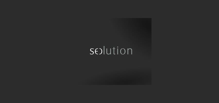 Seolution clever typography in logo design