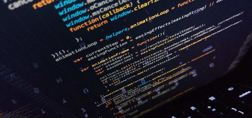 JavaScript code on a screen.