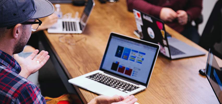 People having a conversation.