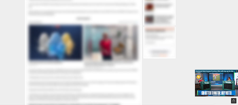 A "sticky" video that scrolls with the user may be distracting.